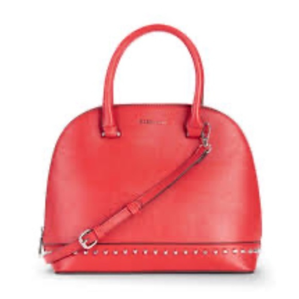 BCBGeneration Studded Red Dome Satchel bag